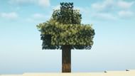 Cubic Leaves only adds only one leaf slab texture to each leaf block. (Image via Sportskeeda Gaming || Mojang Studios)